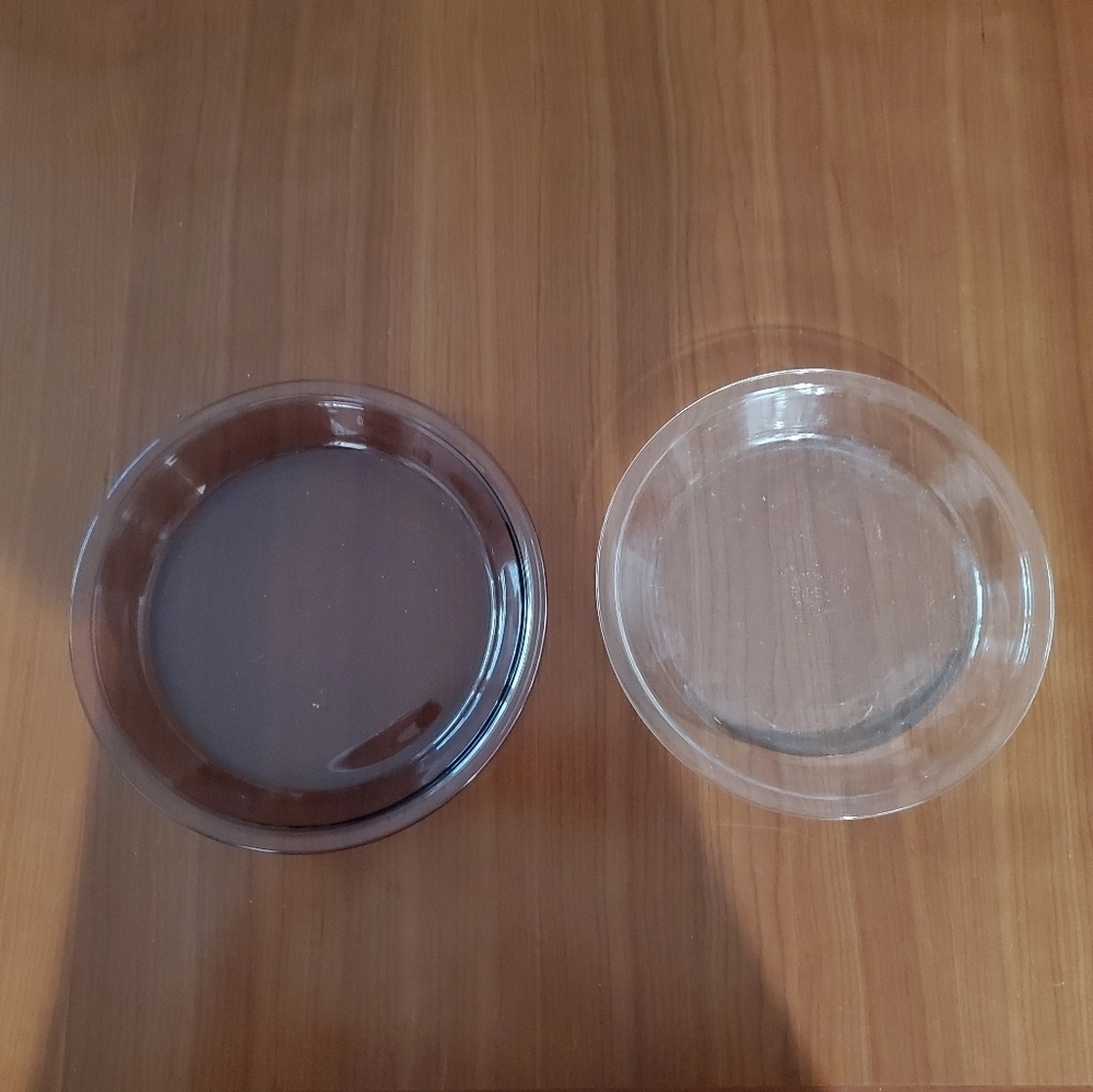 TWO Pyrex pie dishes